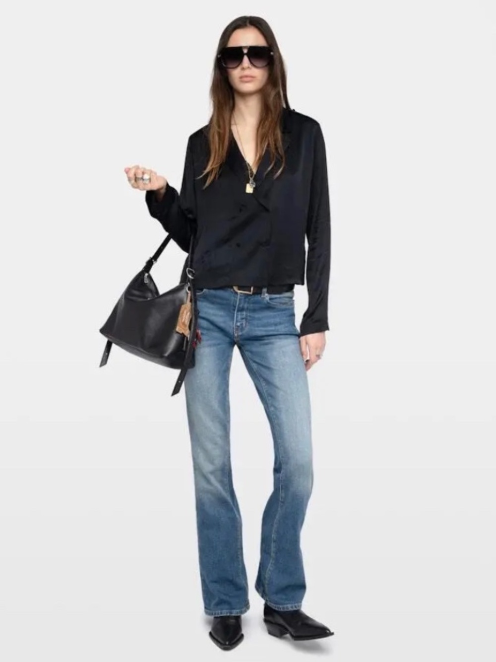 Zadig & Voltaire┆M┆Tussi Satin Top┆Black┆251